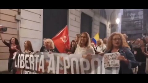 Protesters in Paris demand the dissolution of the European Union