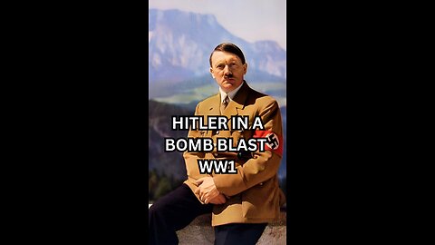 Hitler in a bomb blast