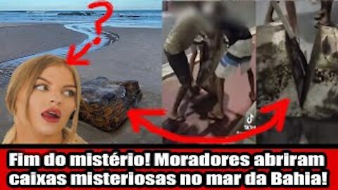 Fim do mistério! Moradores abriram caixas misteriosas no mar da Bahia!