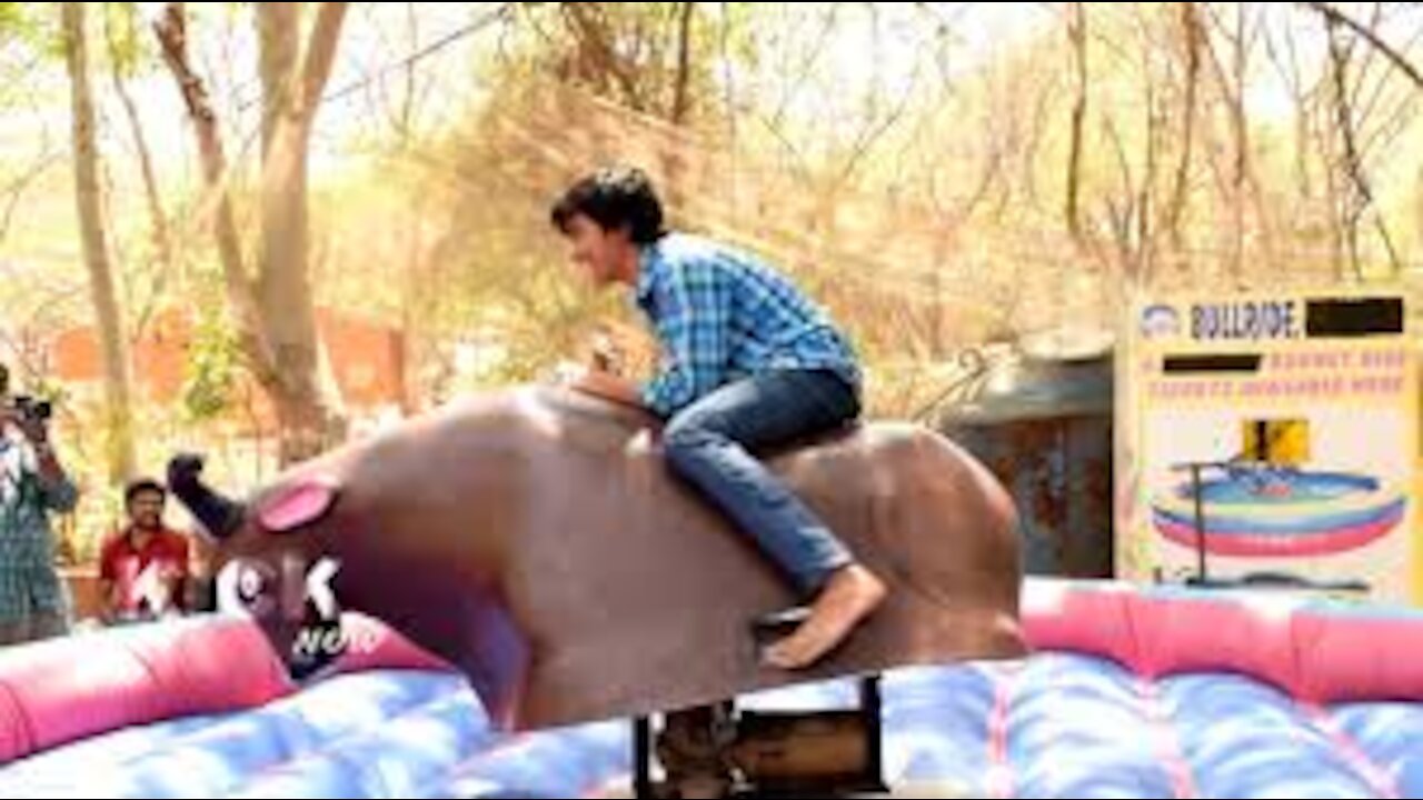 Funny Mechanical Bull Fails