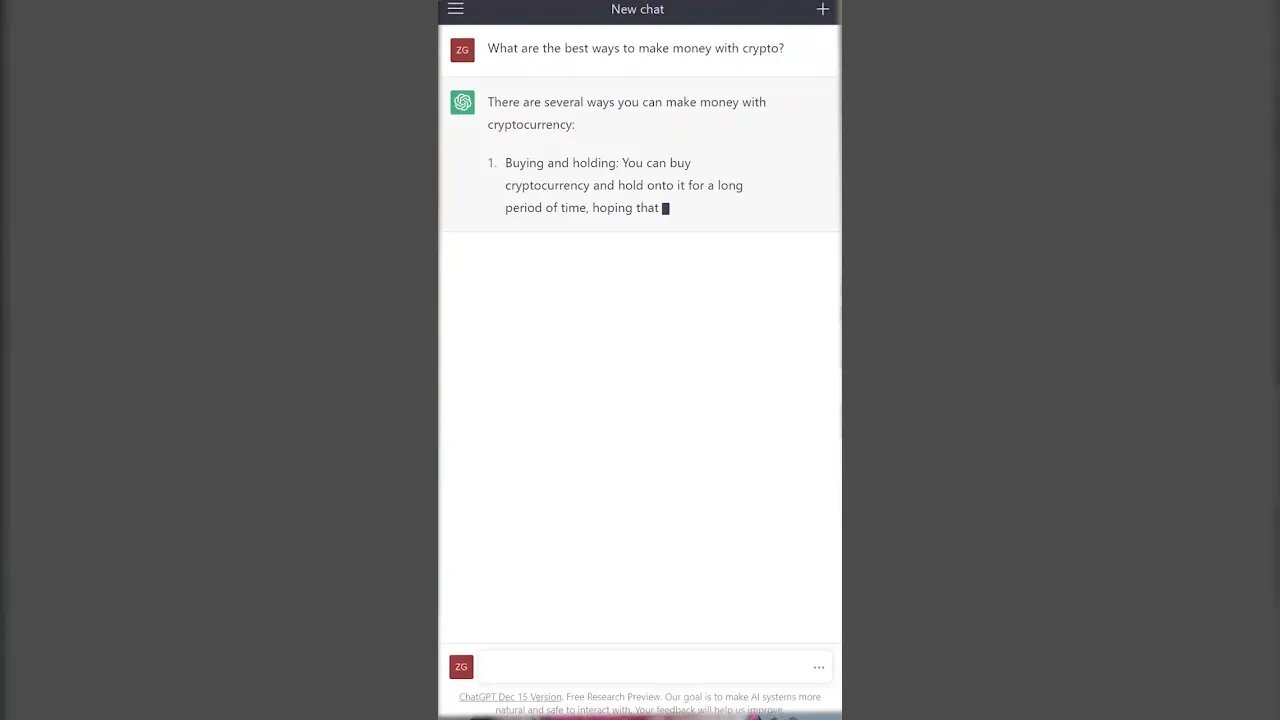 The BEST ways to make money with crypto according to #chatgpt