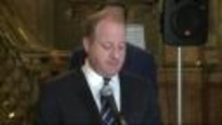 Gov. Polis, President Garcia, Rep. Fields speak ahead of SB 217 bill signing