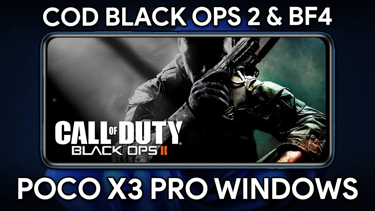 JOGUEI CALL OF DUTY BLACK OPS 2 E BATTLEFIELD 4 NO MEU CELULAR! | Poco X3 Pro Windows On ARM