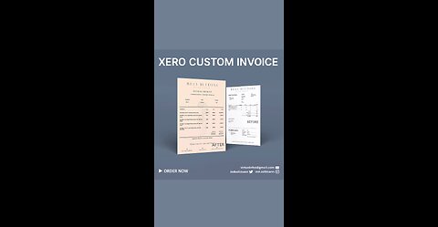 Xero custom docx template | Xero custom template | Xero custom invoice template #Xero