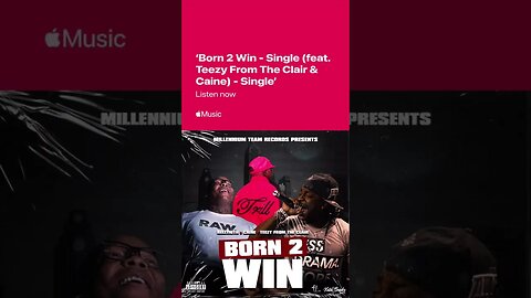 “Born 2 Win” feat. @TeezyFromTheClair & @caine216 produced by: @TrackPros #tootrill #mtr #TL