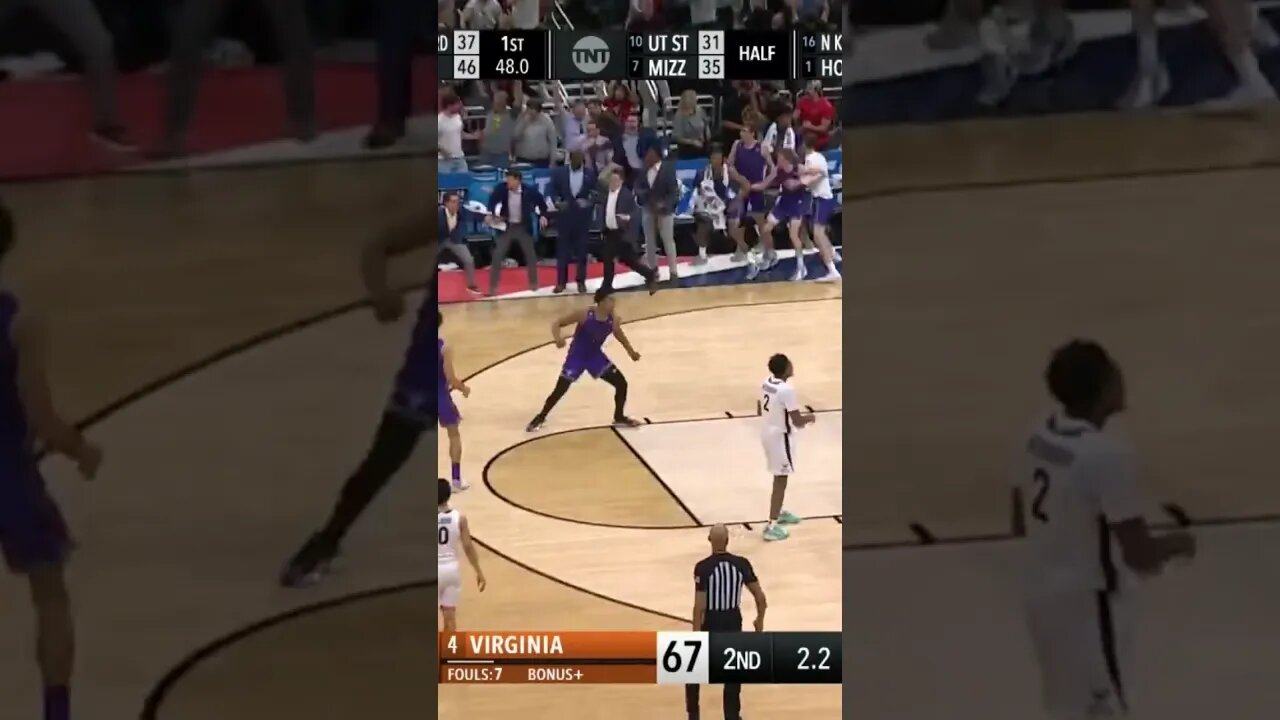 BANG! #furman upsets #virginiahighschoolbasketball! #ncaa #ncaabasketball #marchmadness #shorts #fyp