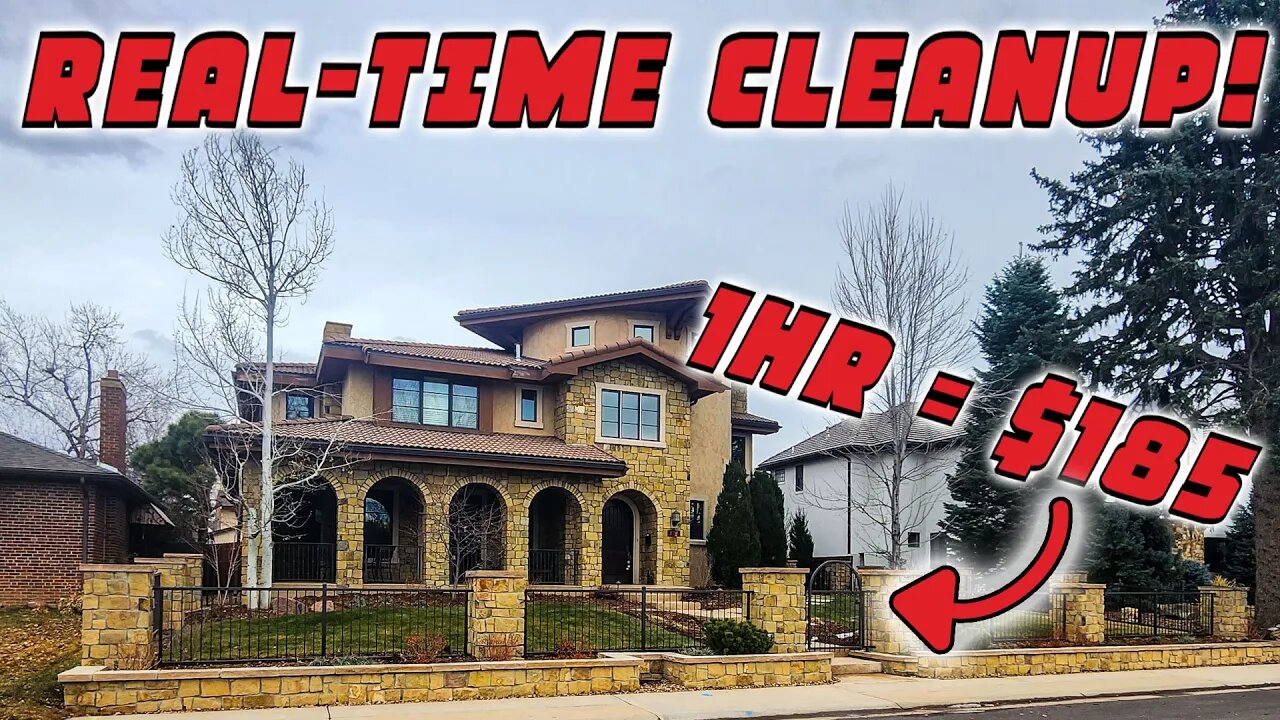 REAL-TIME 🍂LEAF🍂 CLEAN UP | MAKE $185 IN 1 HOUR!