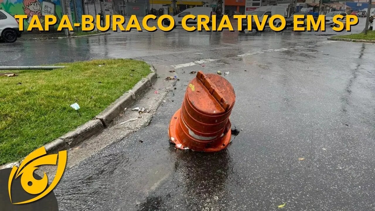 Visão Libertária:PREFEITO de SÃO PAULO decide resolver o problema dos buracos nas ruas c/ SUPERCONES