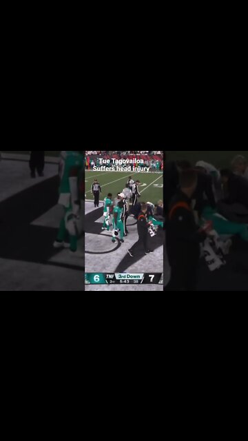 Tua Tagovailoa Suffers Head Injury Thursday Night #shorts #tua #football #nfl