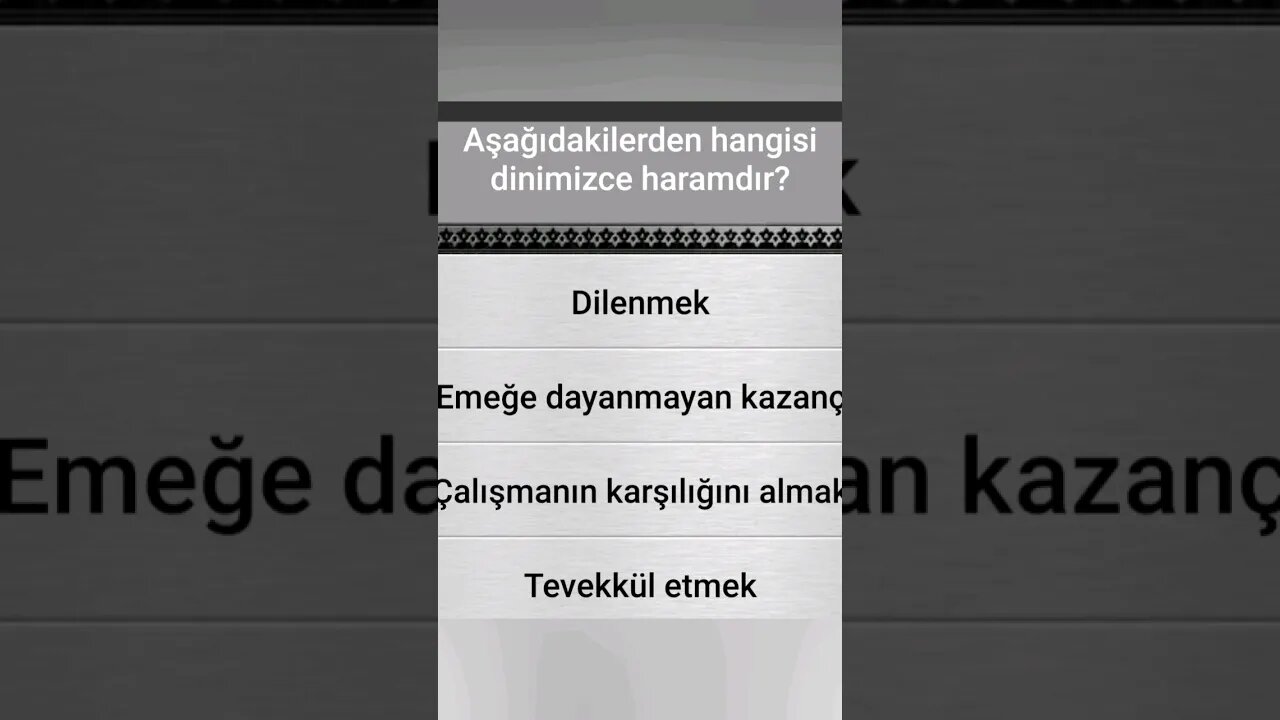 #yarışma #bilgi BU SORUDA NE DİKKATİNİZİ ÇEKTİ?
