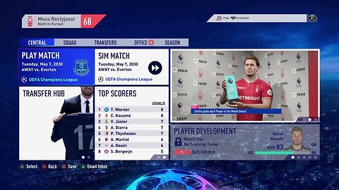 Nottingham Forest S:12 2029-2030 EPL Match 35 VS Tottenham (24-8-2)