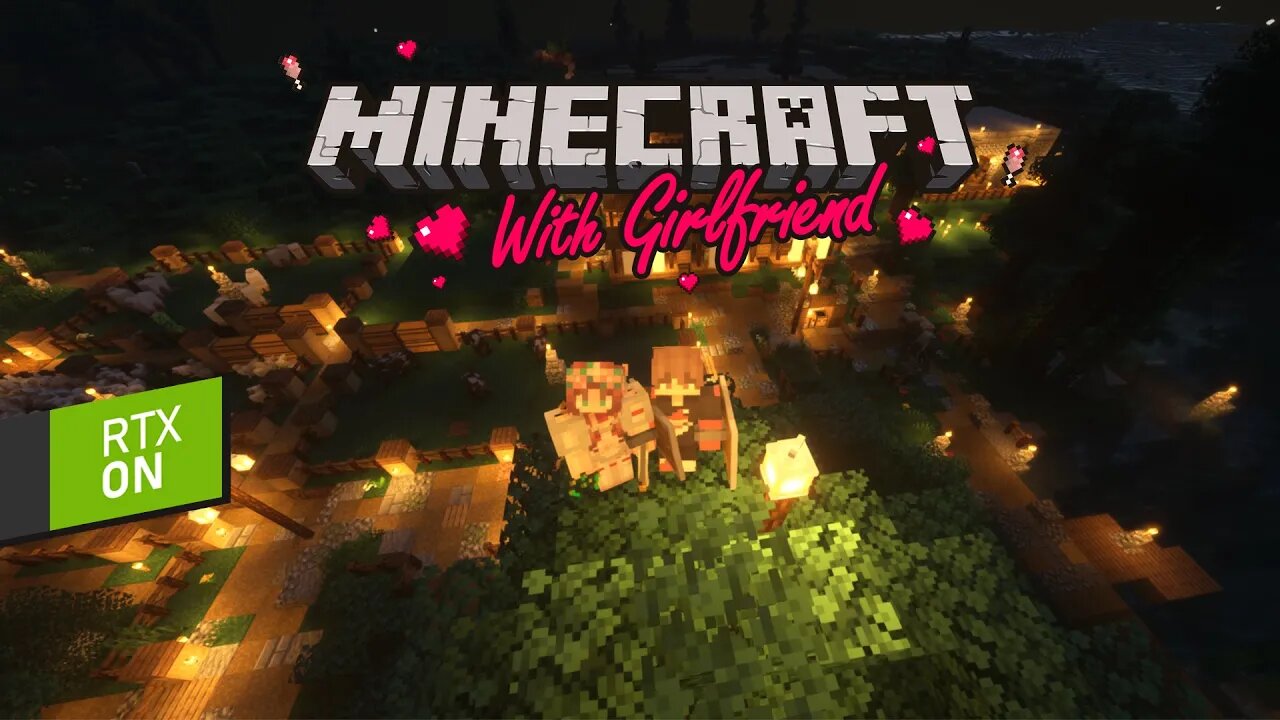 Decorating the Pathways + Aesthetic Light poles | Minecraft with Girlfriend • Day 22