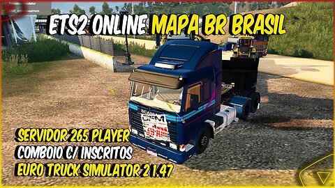 ETS2 1.47 MAIOR SERVIDOR DO BRASIL COMBOIO MAPA BR BRASIL SERVIDOR DEDICADO 256 PLAYERS