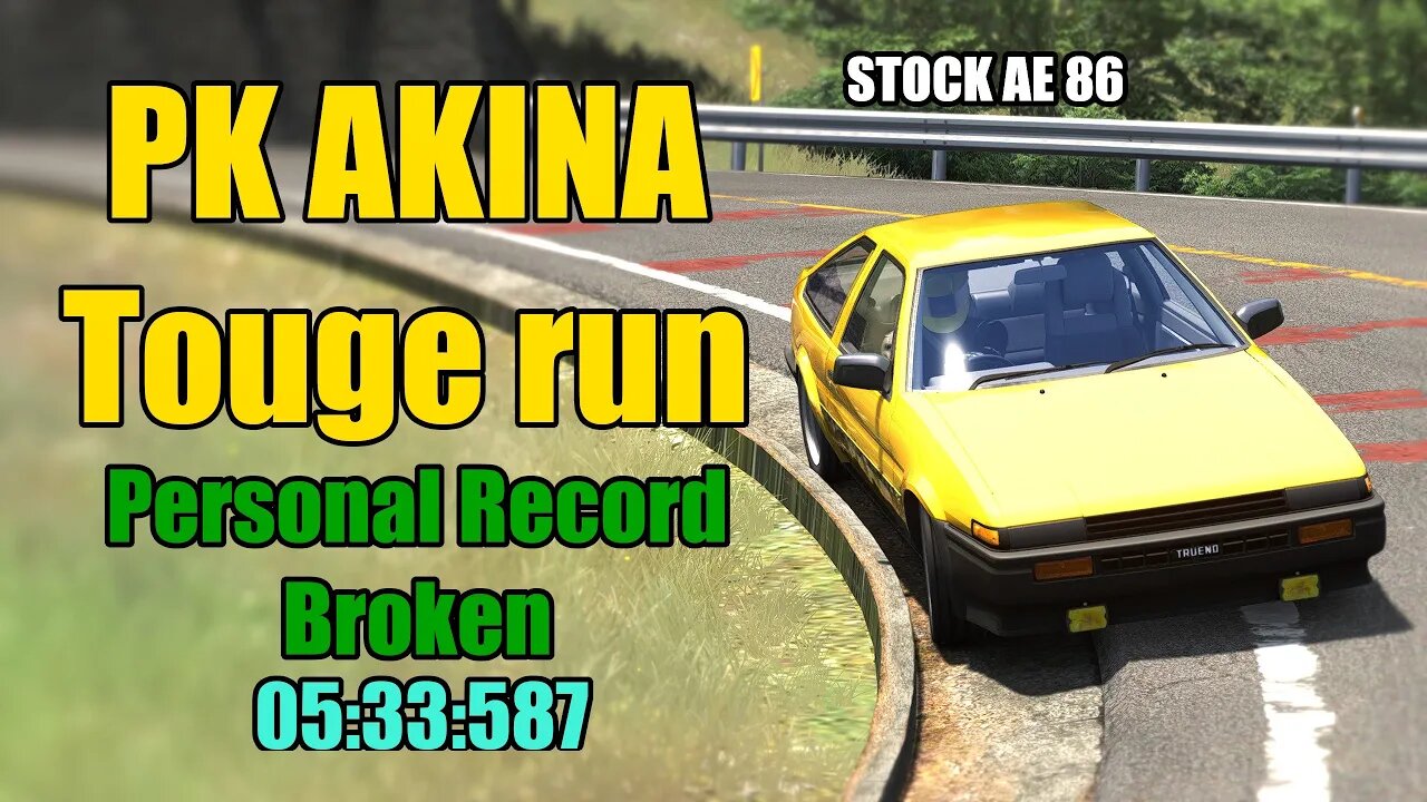 STOCK TOYOTA AE86 TOUGE RUN // PK AKINA // PR BROKEN!