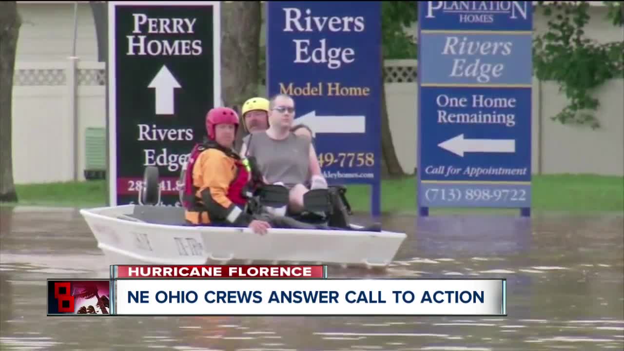 Northeast Ohio crews head to North Carolina head of Hurricane Florence