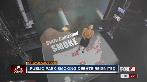 New legislation would ban smoking in local parks