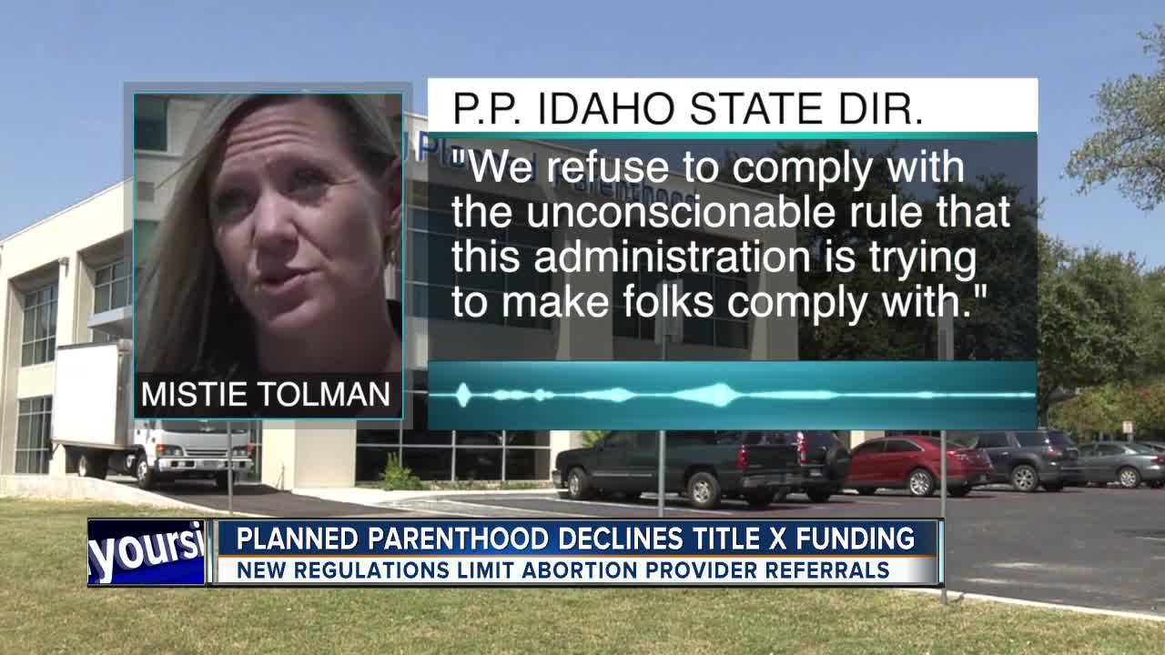 Idaho providers react to Planned Parenthood’s Title X withdrawal