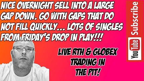 ES E-mini S&P500 & NQ NASDAQ 100 - RTH Futures Live Stream - The Pit Futures Trading