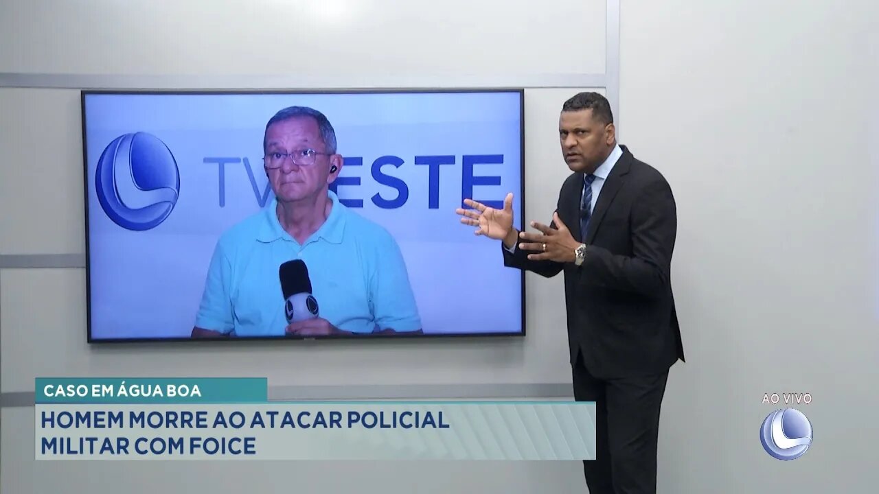 Caso em Água Boa: Homem morre ao atacar Policial Militar com Foice.