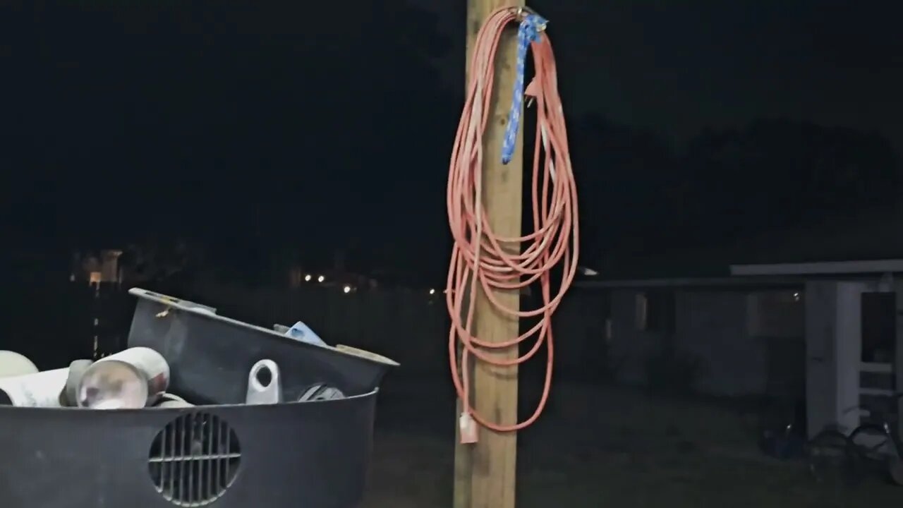 Catching opossums with lazer and a stick. A Pawpaw and grandson hunting expedition