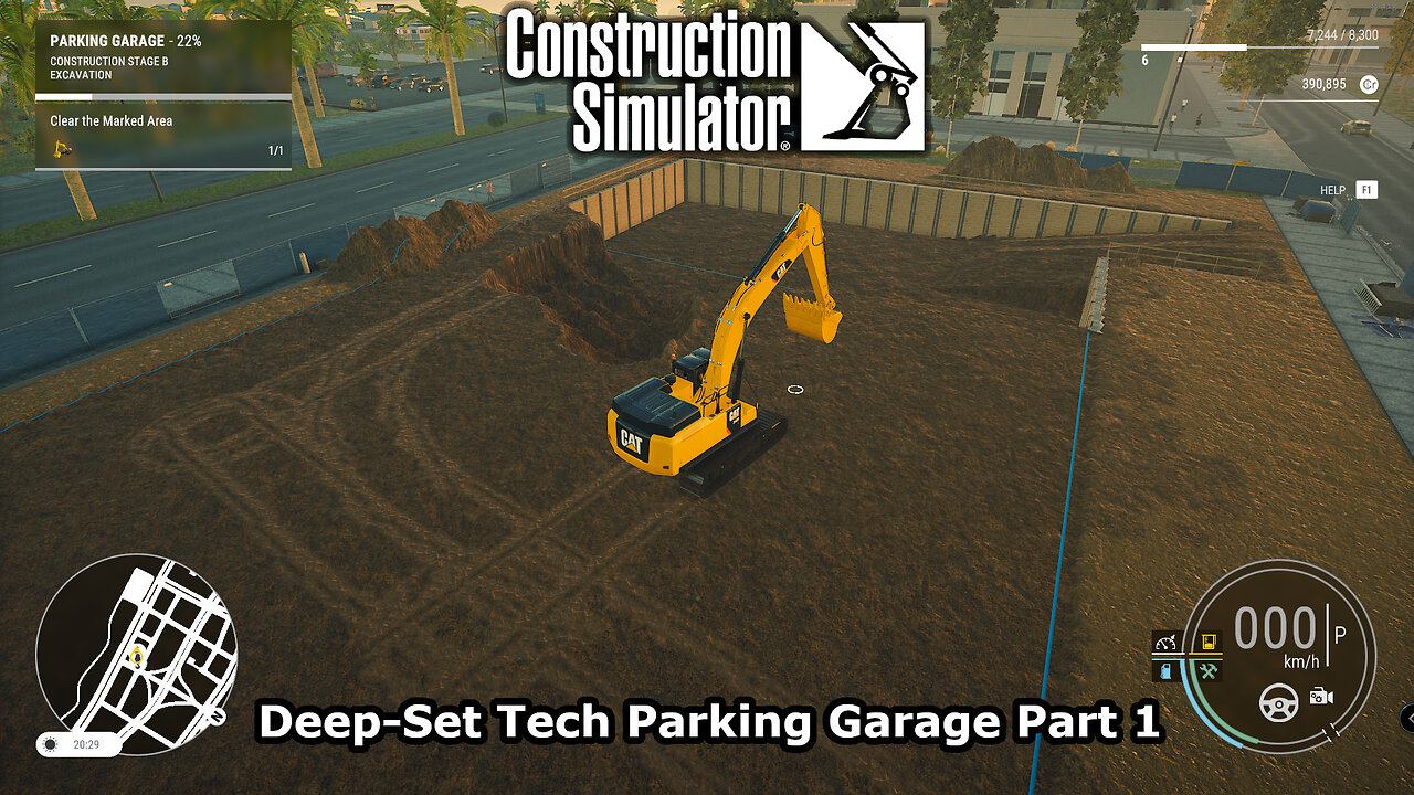 Deep-Set Tech Parking Garage Part 1 | Construction Simulator Gameplay | Part 9