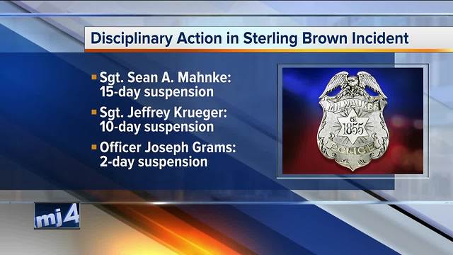 Milwaukee Police Chief discusses discipline after Sterling Brown incident