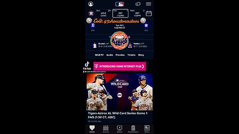 ⚾️ Astros vs Tigers- GM1 Wild Card Series ⚾️ 10/01/2024