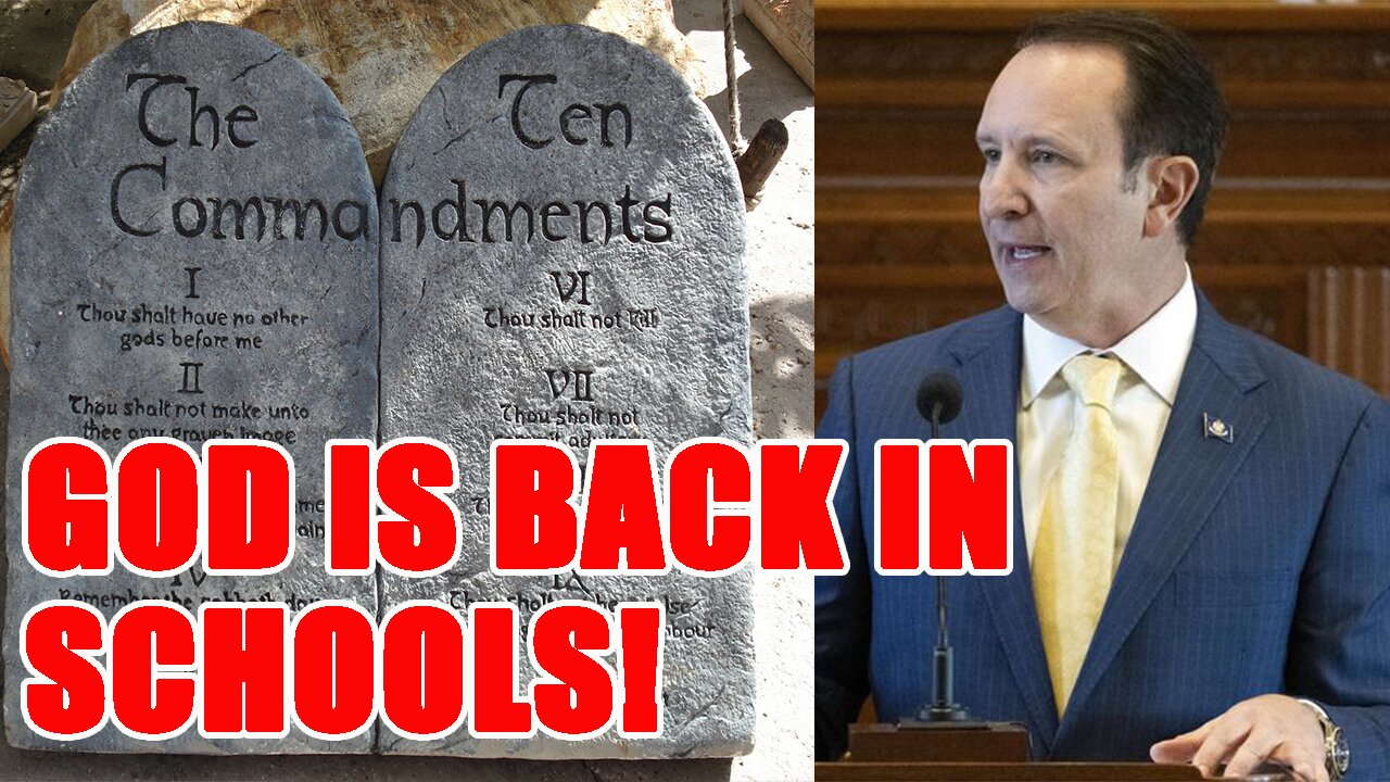 The Anti-God ACLU TRIGGERED! SUES Louisiana for bringing the Ten Commandments back in schools!