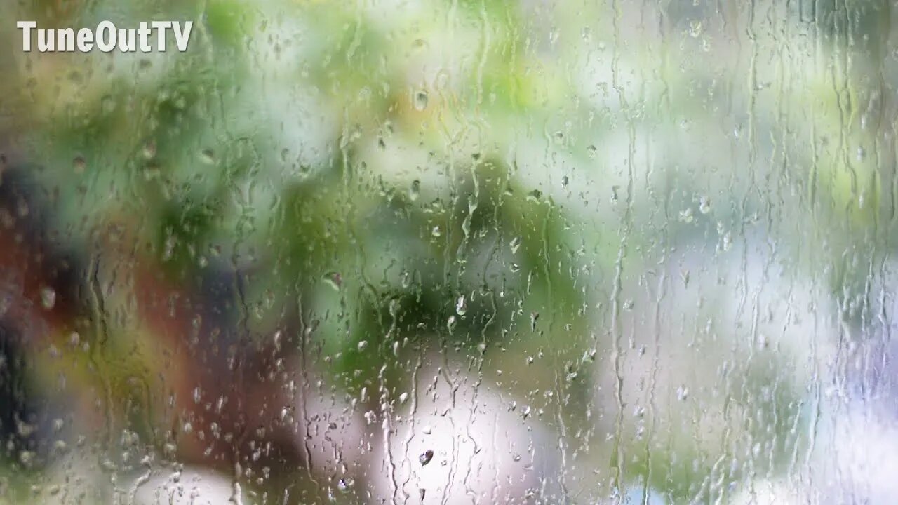 Stop Insomnia? Listen to the rain hitting this window | ASMR | Rain Ambient White Noise