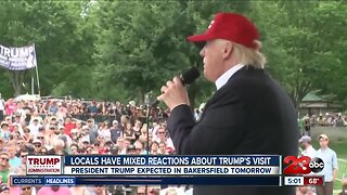 Bakersfield locals have mixed reactions to President Trump's visit to Kern County