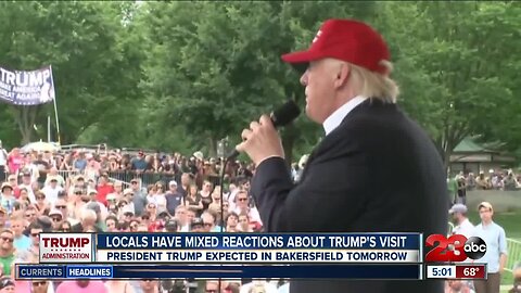 Bakersfield locals have mixed reactions to President Trump's visit to Kern County