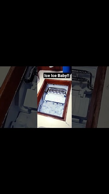 Put an ice machine in our Sailboat where there use to be a built in cooler in the kitchen! #shorts