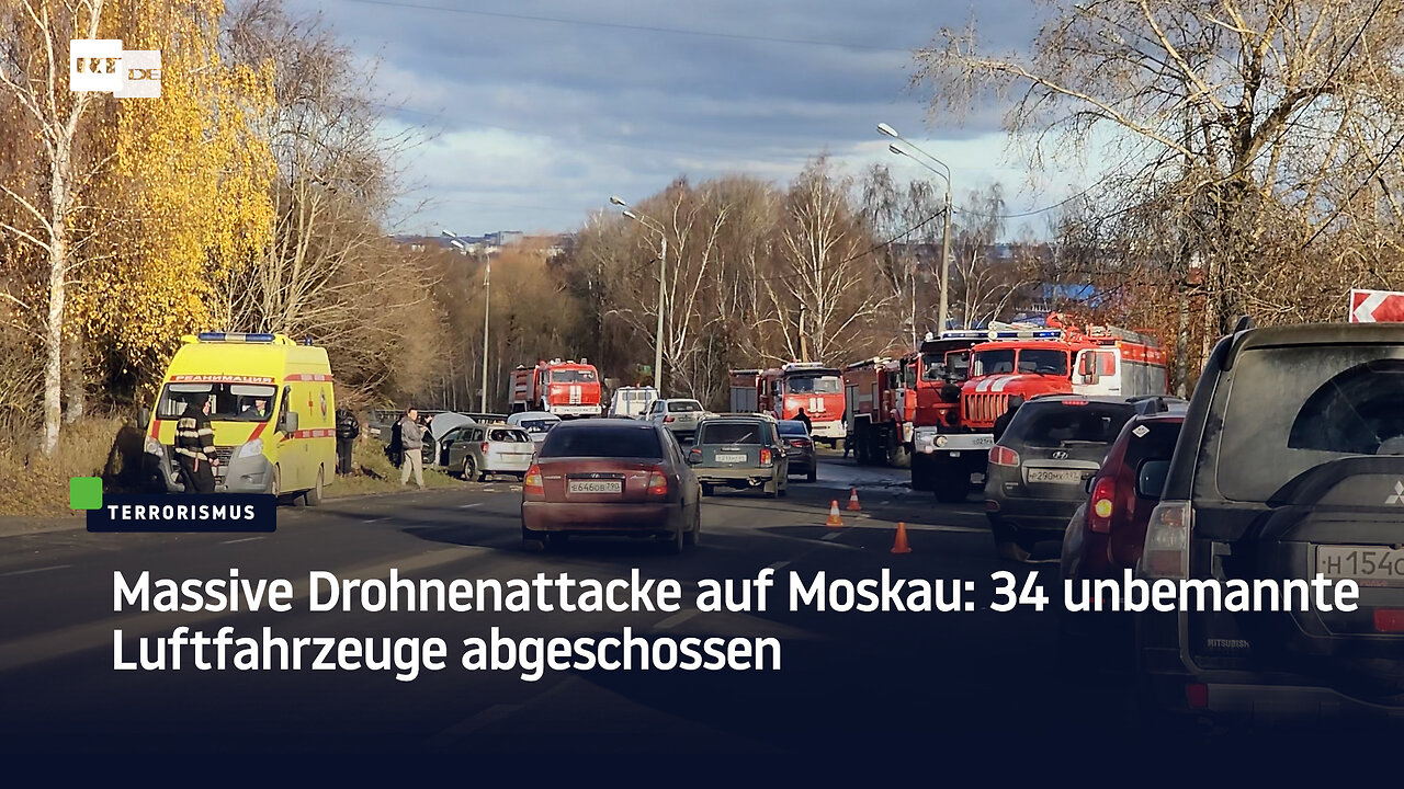 Massive Drohnenattacke auf Moskau: 34 unbemannte Luftfahrzeuge abgeschossen