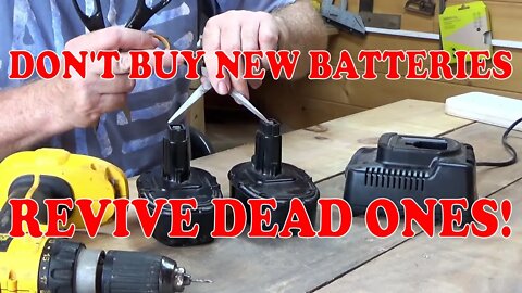 How to revive a dead rechargeable power tool battery easily