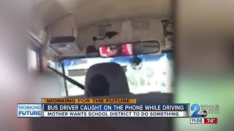 Student catches bus driver using phone while driving, mom wants answers