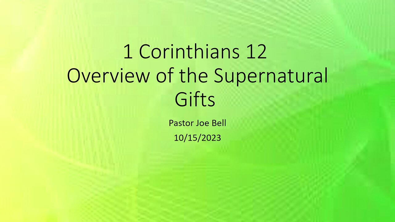 Overview of Supernatural Gifts