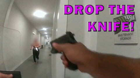 Woman With Dual Knives Rushes At Officers On Video! LEO Round Table S08E143