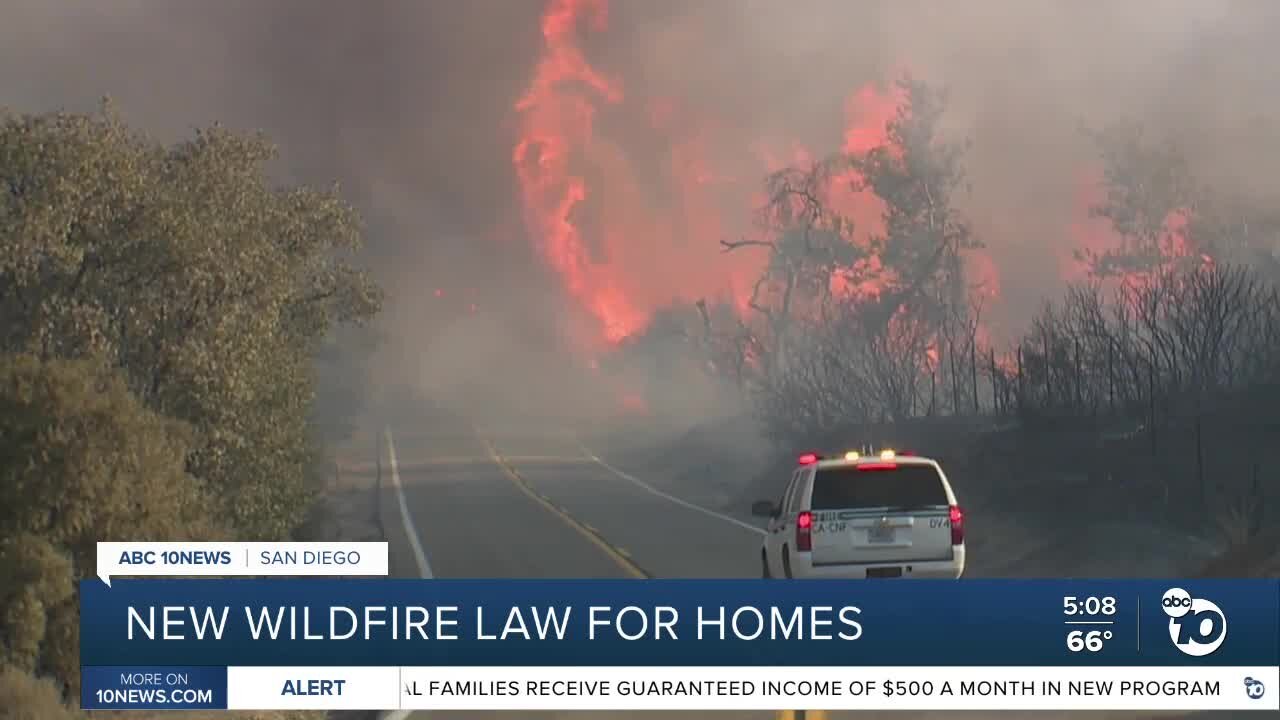 New wildfire law for California homes