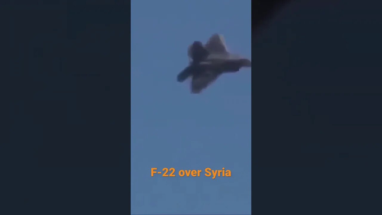 F-22 flew low over Syria today in a show of force 🇺🇸 🇸🇾