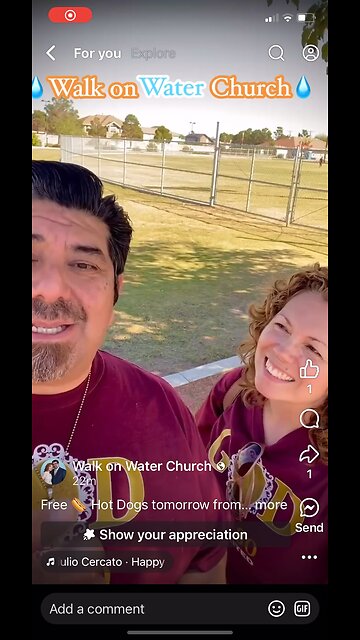Free 🌭 Hot Dogs tomorrow from 💧Walk on Water Church