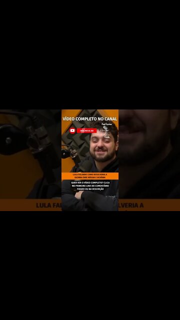 LULA PACIFICADOR? #shorts #cirogomes #lula #lulinha #russia #ucrania #eleições2022