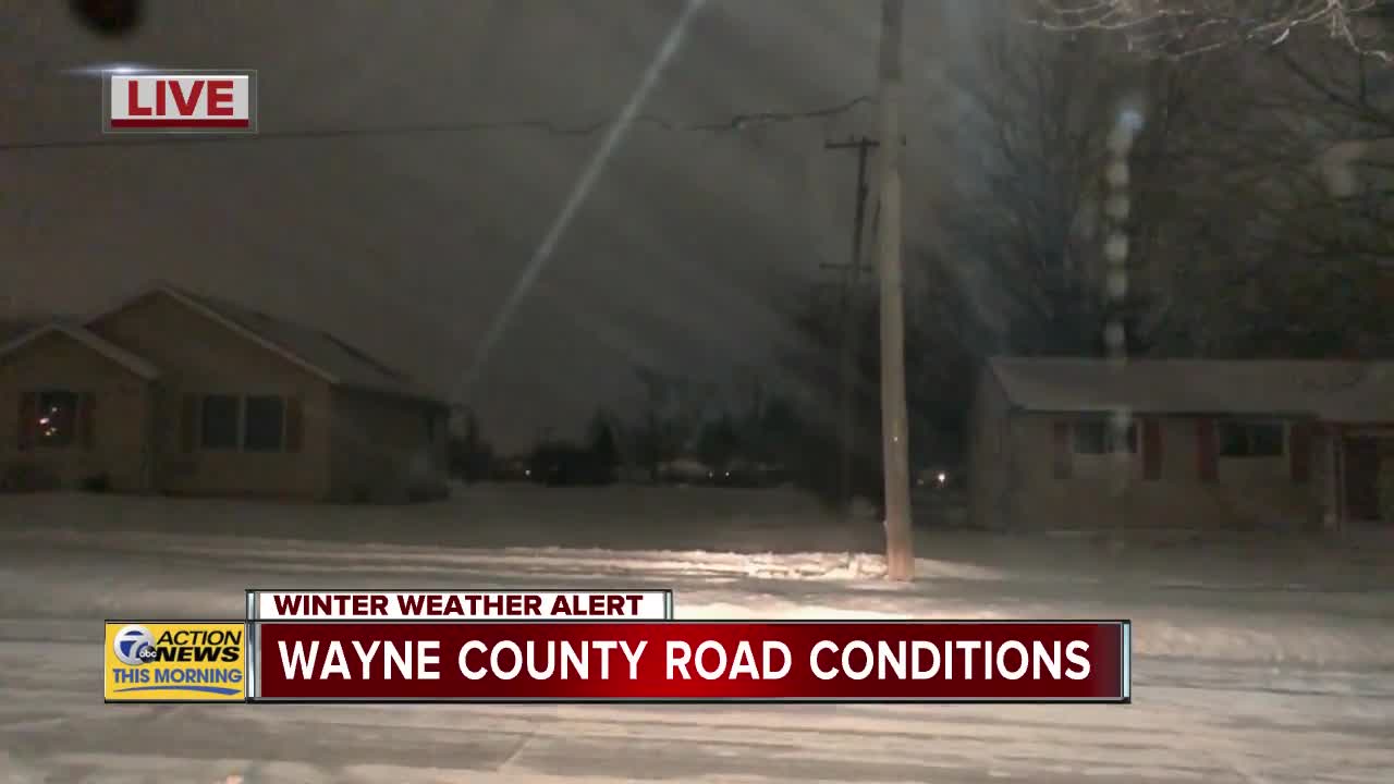 Road conditions in Wayne County