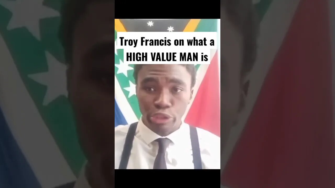 Troy Francis explains what is a High Value Man #highvalueman #rollotomassi #manosphere