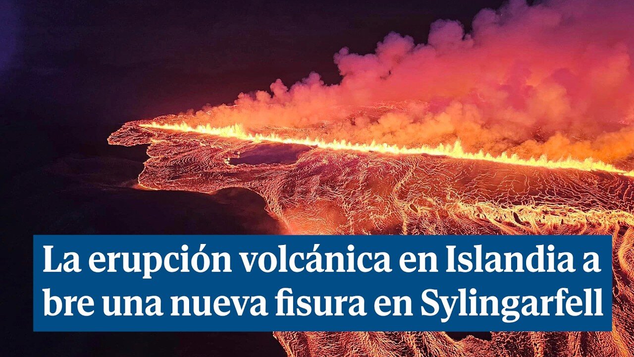La erupción volcánica en Islandia abre una nueva fisura en Sylingarfell