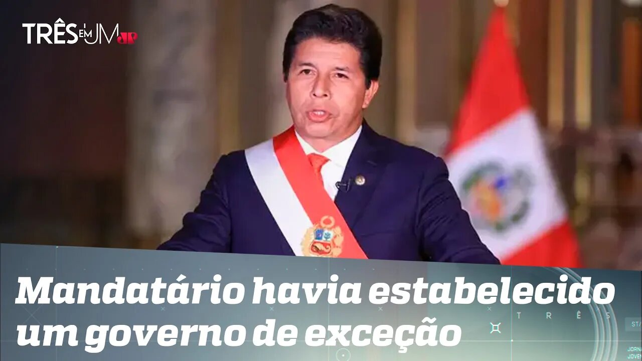 Congresso nacional do Peru destitui Pedro Castillo da presidĂȘncia