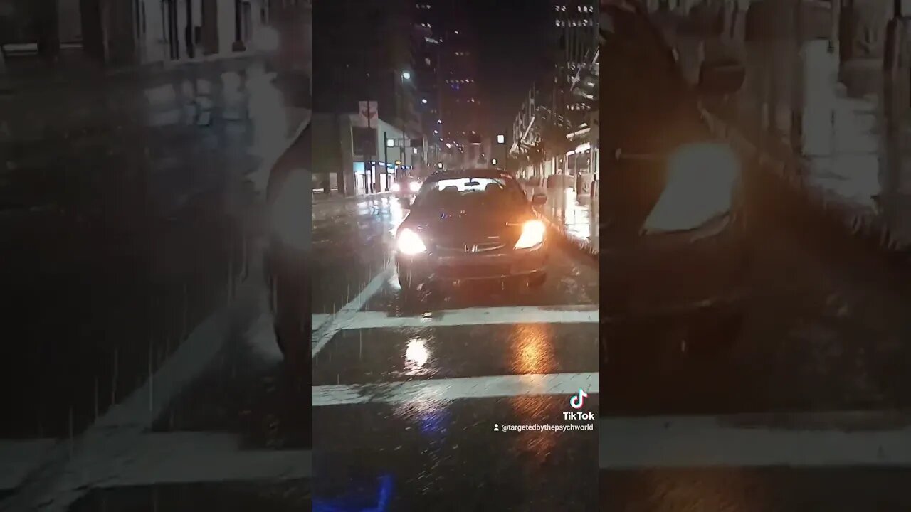 03/31/2023 #gangstalking 1 headlight out. Covered up with left blinkers. I see you!