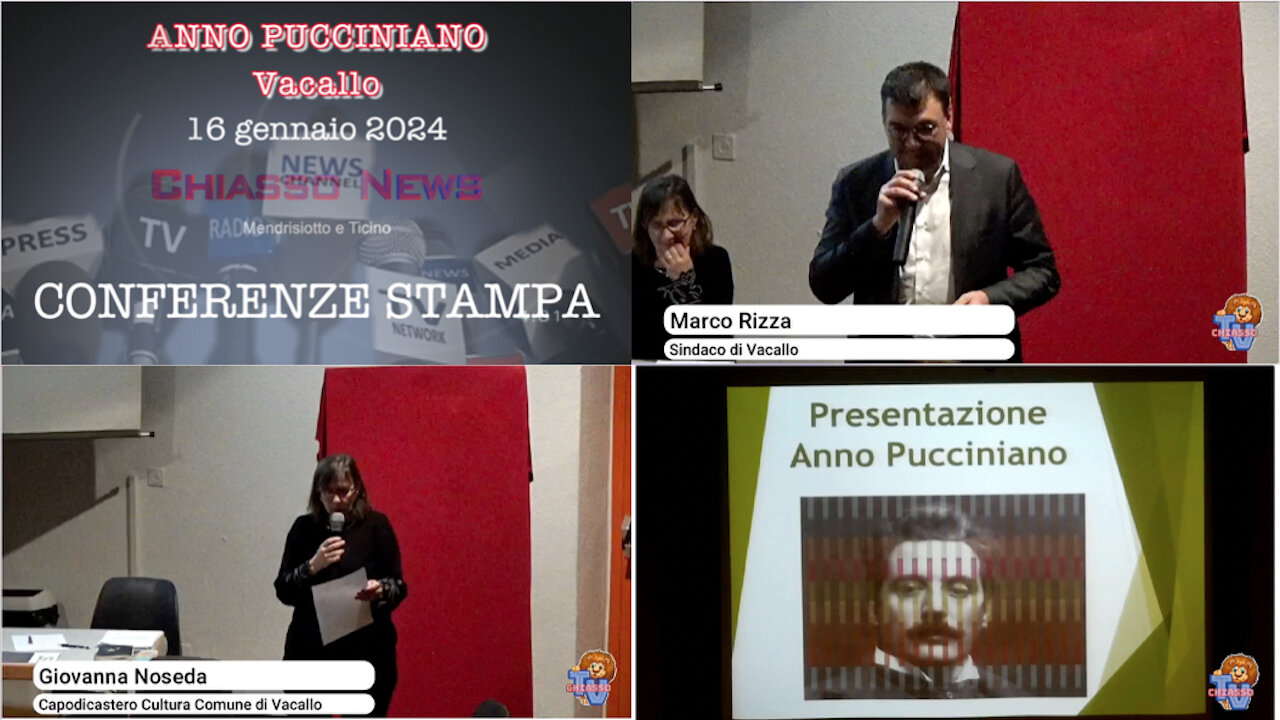 Conferenza stampa - Anno Pucciniano a Vacallo