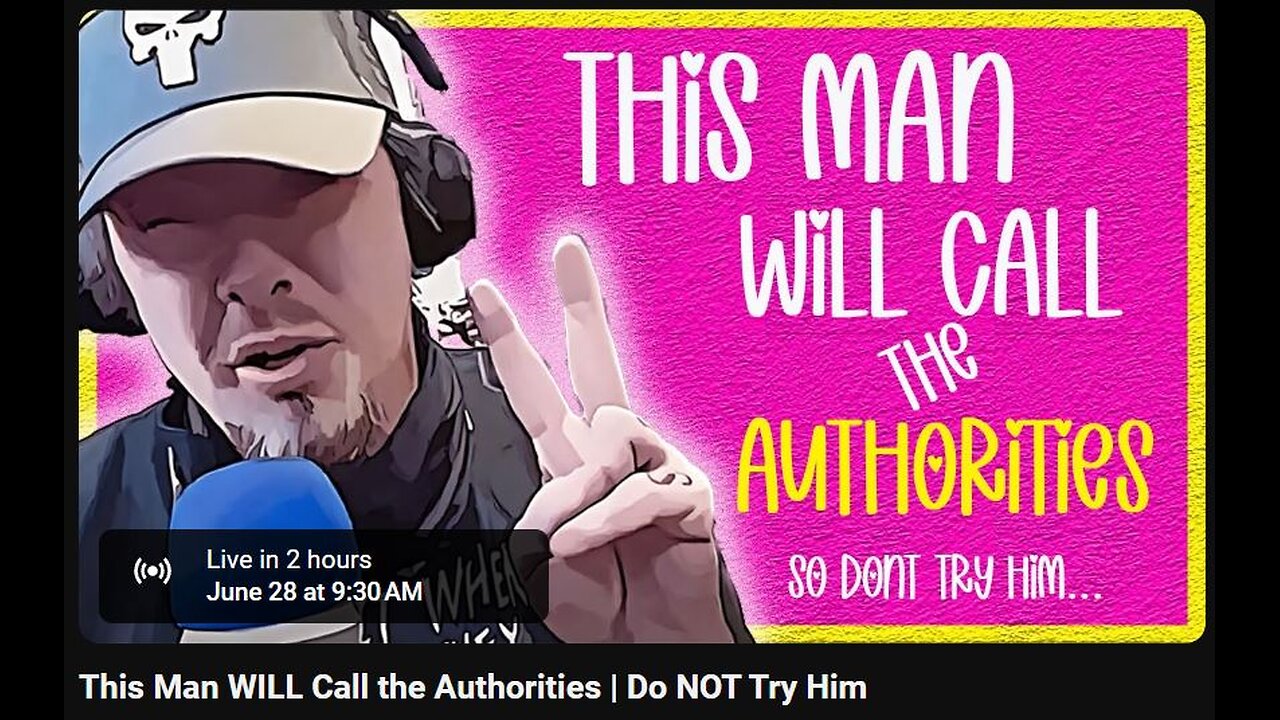 6-28-2024 SamanthaJean "This Man WILL Call the Authorities Do NOT Try Him" w/ live chat (starts at 46:07)