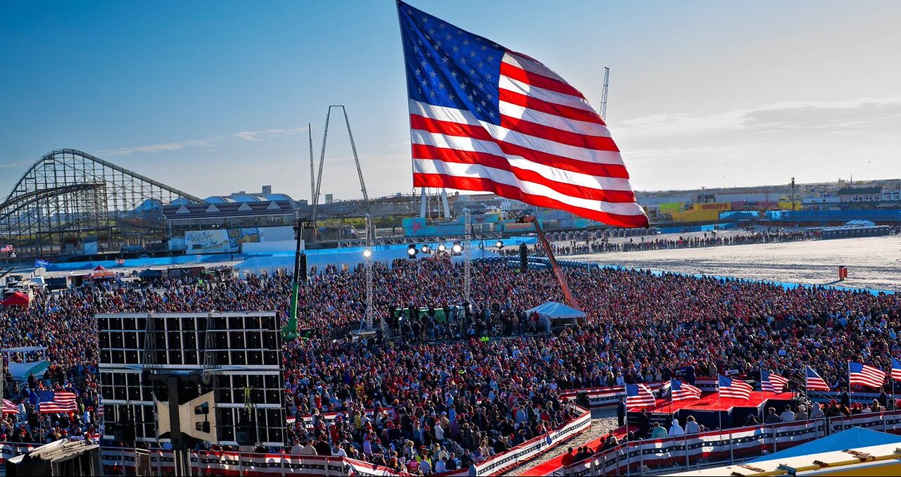 TRUMP - WILDWOOD - 100K STRONG. LOUD MAJORITY LIVE