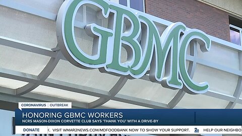 Honoring GBMC workers, NCRS Mason-Dixon Corvette Club says 'Thank You' with a drive-by